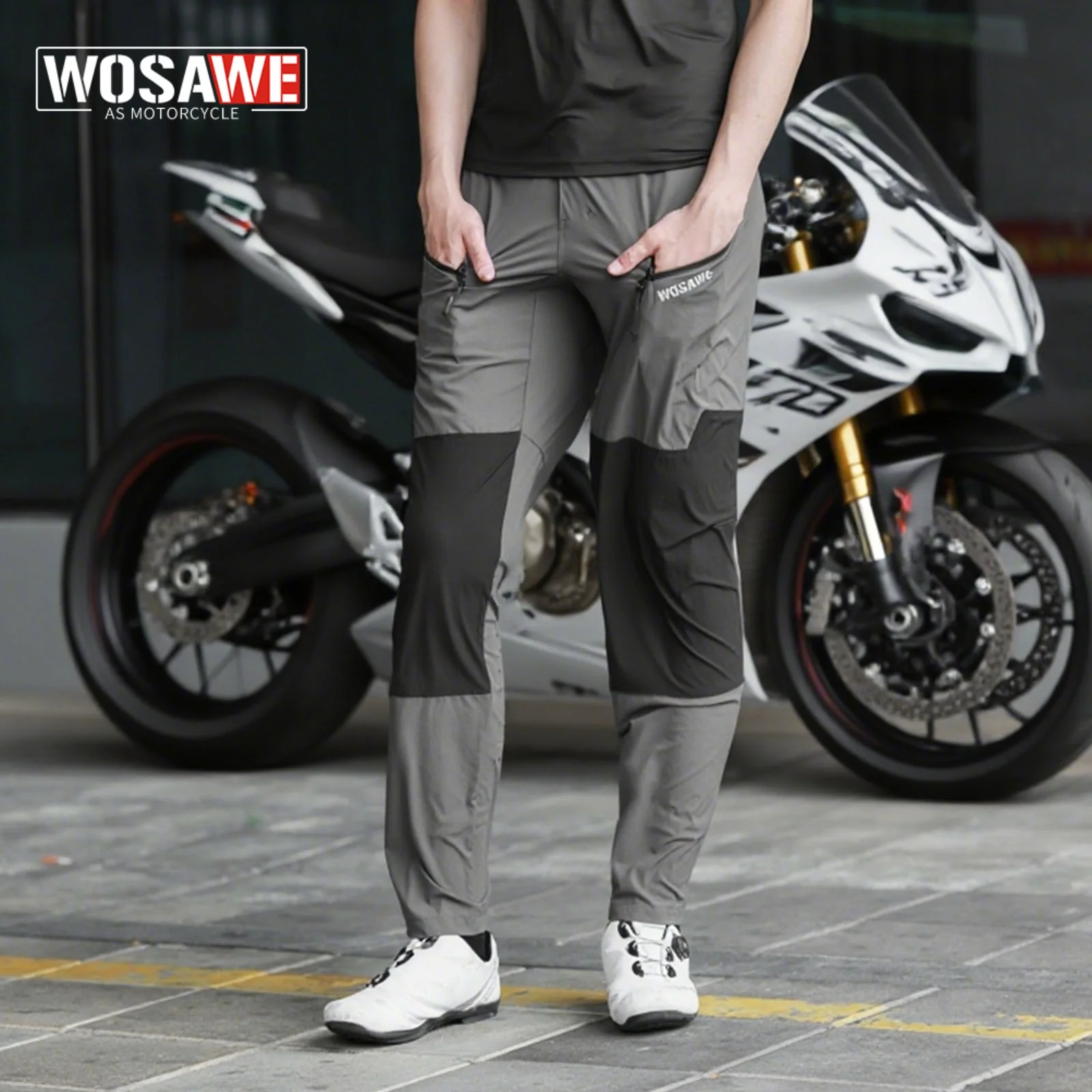 

WOSAWE Men ATV Racing Off Road Pants Moto Motocross Mountain Bike MTB Cycling Dirt Downhill Pants