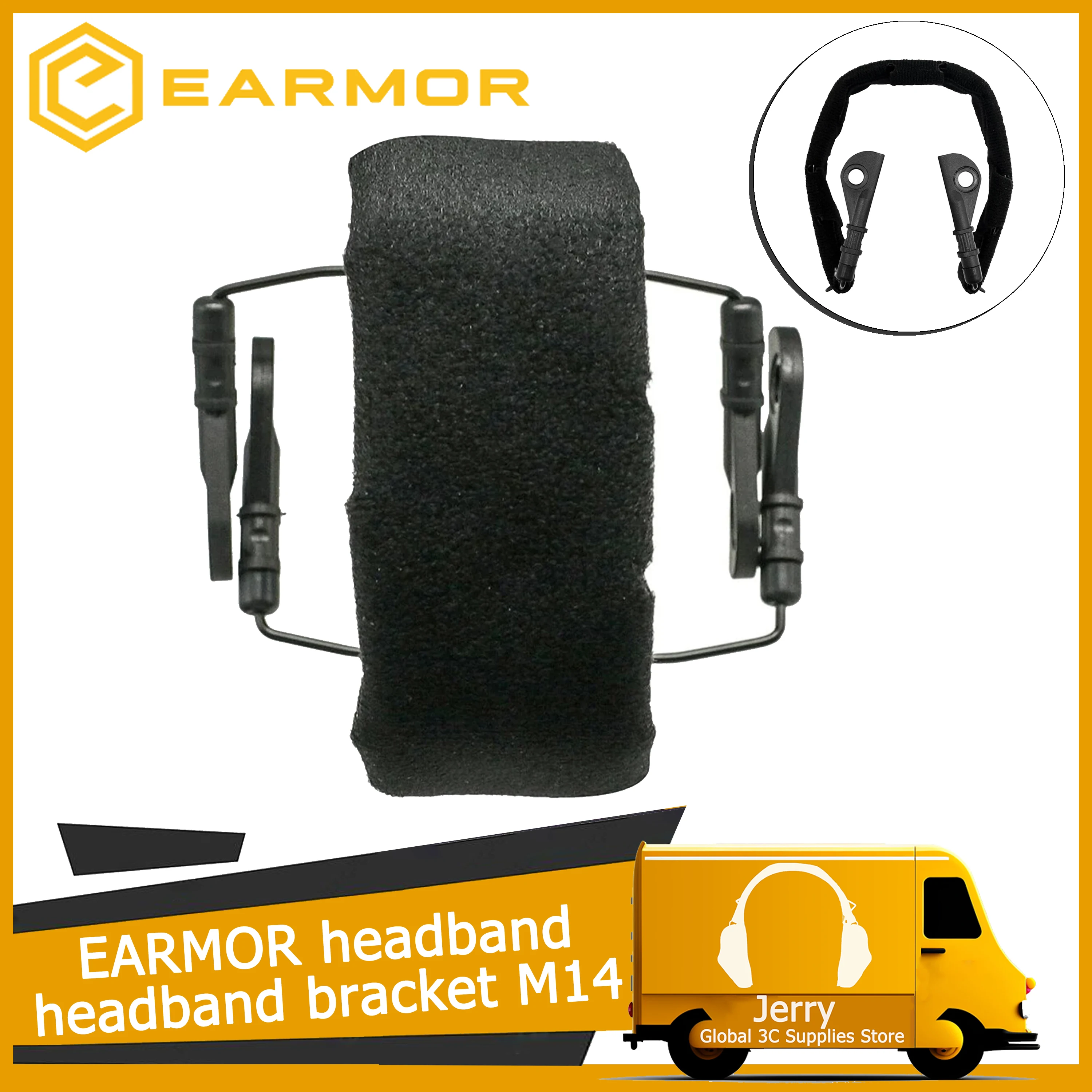 New M14 Headset Headband,Mount Tactical noise-cancelling headphones / Headset Adapter for EARMOR tactical headset accessories