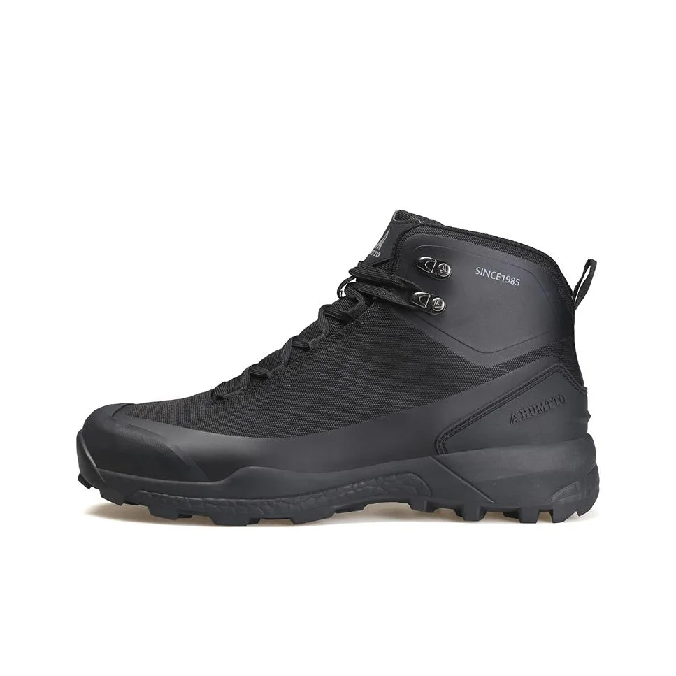HUMTTO Trendy Slip Resistant, Abrasion Resistant, Breathable High top Hiking Shoes Men's Black 220939A-1