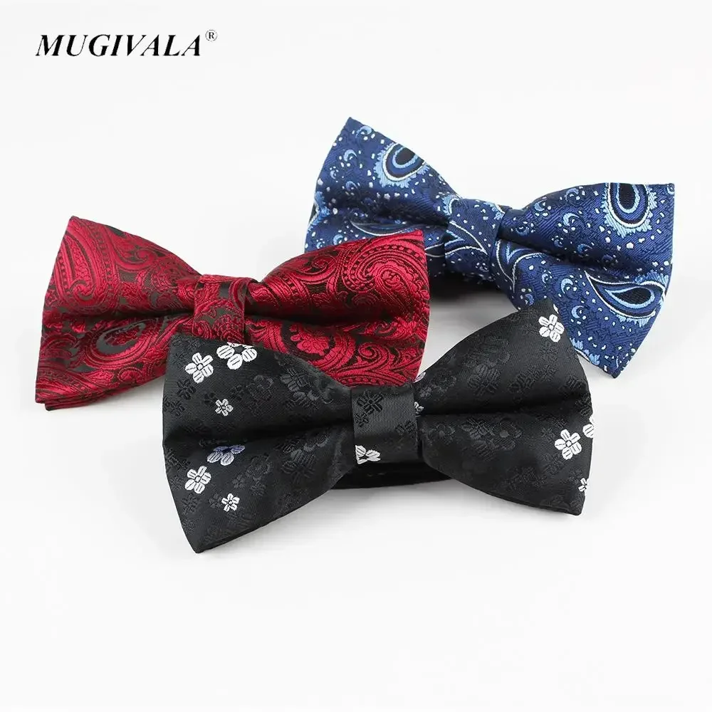 Nova moda cavalheiros ajustável floral paisley gravata borboleta para homens festa de casamento gravata borboleta preta feminino borboleta cravat