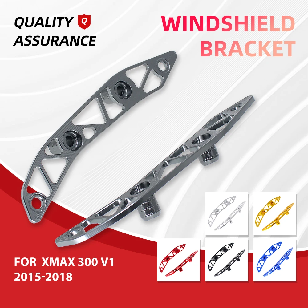 Motorcycle Windshield Bracket Holder For Yamaha XMAX 300 2017-2022 Windscreen Bracket Decorative Cover Accessories