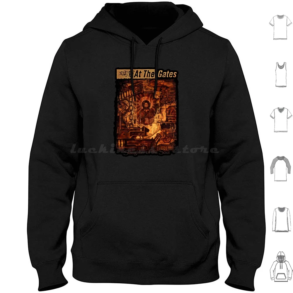 Swedish Death Metal Band Hoodie Cotton Long Sleeve Good75 Store978 At The Gates Greta Van Fleet At The Gates Populer