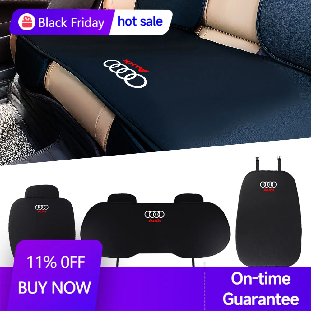 Car Front Rear Seat Protect Cushion Seat Backrest Warm Anti-Slip Pads For Audi Sline A1 A3 A4 A5 A6 A7 A8 B8 B9 B6 C6 Q2 Q3 Q5