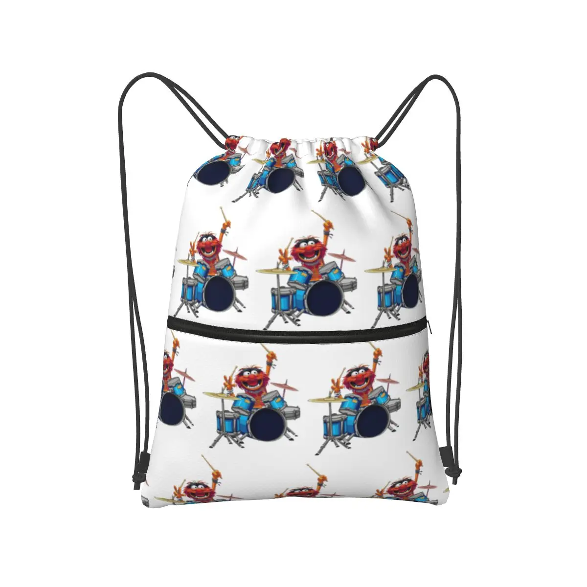 

Animal Drummer The Muppets Show Backpacks Casual Portable Drawstring Bags Sports Bag Book Bags For Travel School