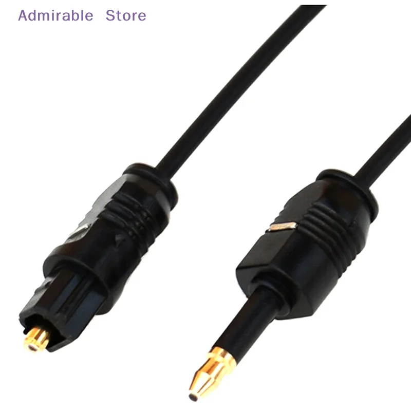 [W]1.96Ft Toslink Male to Mini Plug 3.5mm Male Digital Optical SPDIF Audio Cable