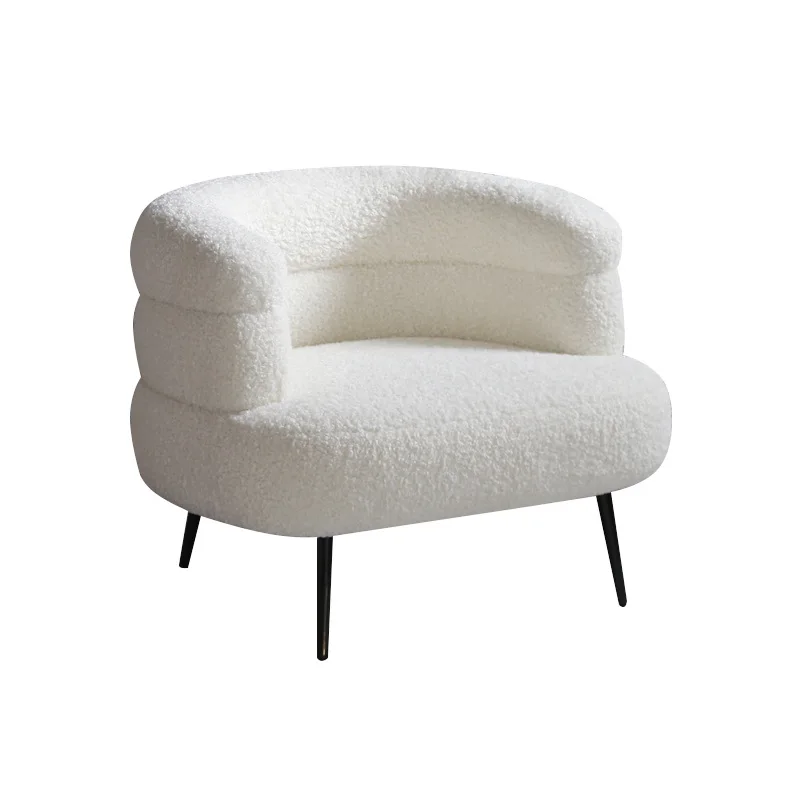 

Internet celebrity BOBO lamb wool lazy sofa chair designer living room bedroom balcony home leisure makeup