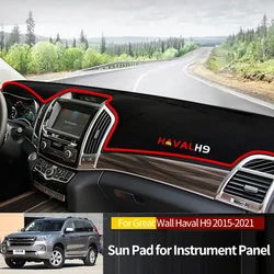 For Great Wall Haval H9 2016 2017 2018 2019 2020 2021 Car Dashboard Cover Avoid Light Pad Instrument Panel Mat Carpets