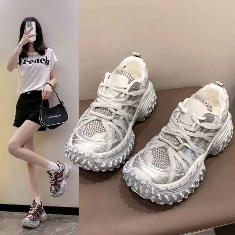 Shoes for Women 2024 Casual Designer Brand Luxury Women Shoes  Platform Chunky sneakers Woman jogging Shoes zapatos de mujer