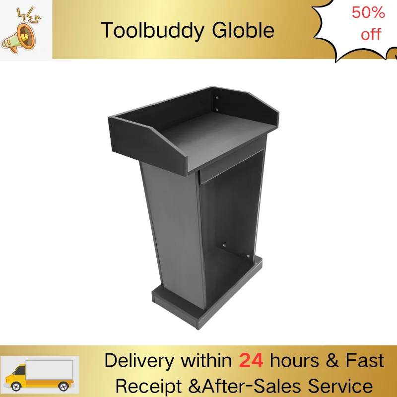 Support de podium de présentation en bois, hauteur de 37,5 pouces, capacité de 110lb, pour salle de classe d'église, haut-parleur de salle de conférence