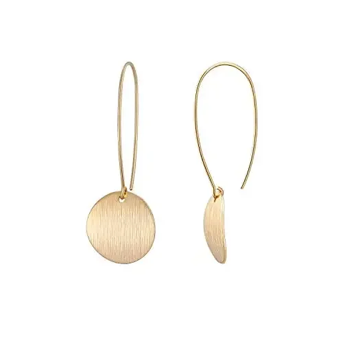 

Vintage Gold Round Hollow Out Round Ball Drop Earrings Geometric Pattern Disc Coin Drop Earrings for women Birthday Jewelry Gift