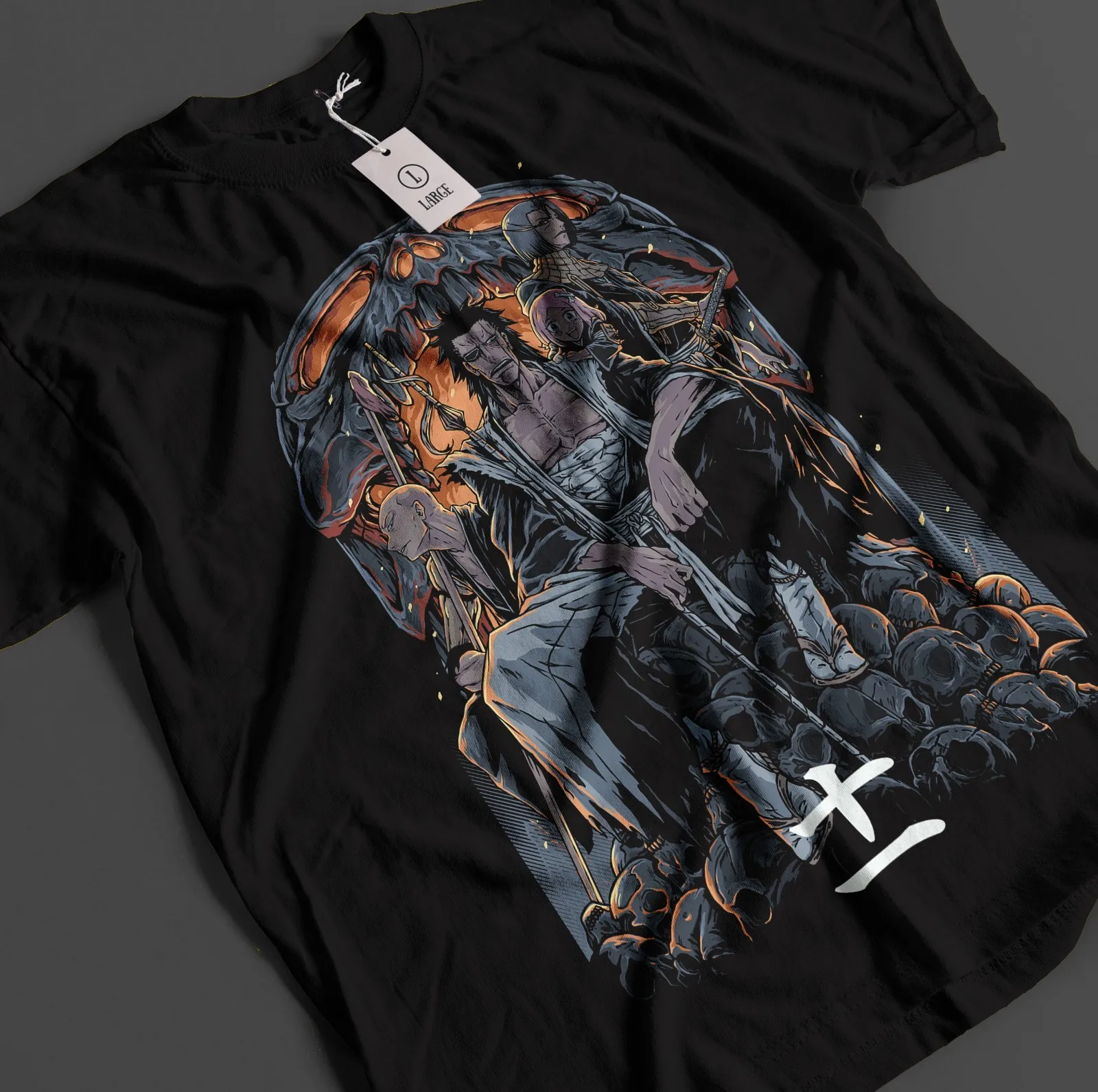 Bleach Anime Shirt Zaraki Kenpachi Tshirt Ichigo Bankai T-Shirt Aizen Unisex Tee