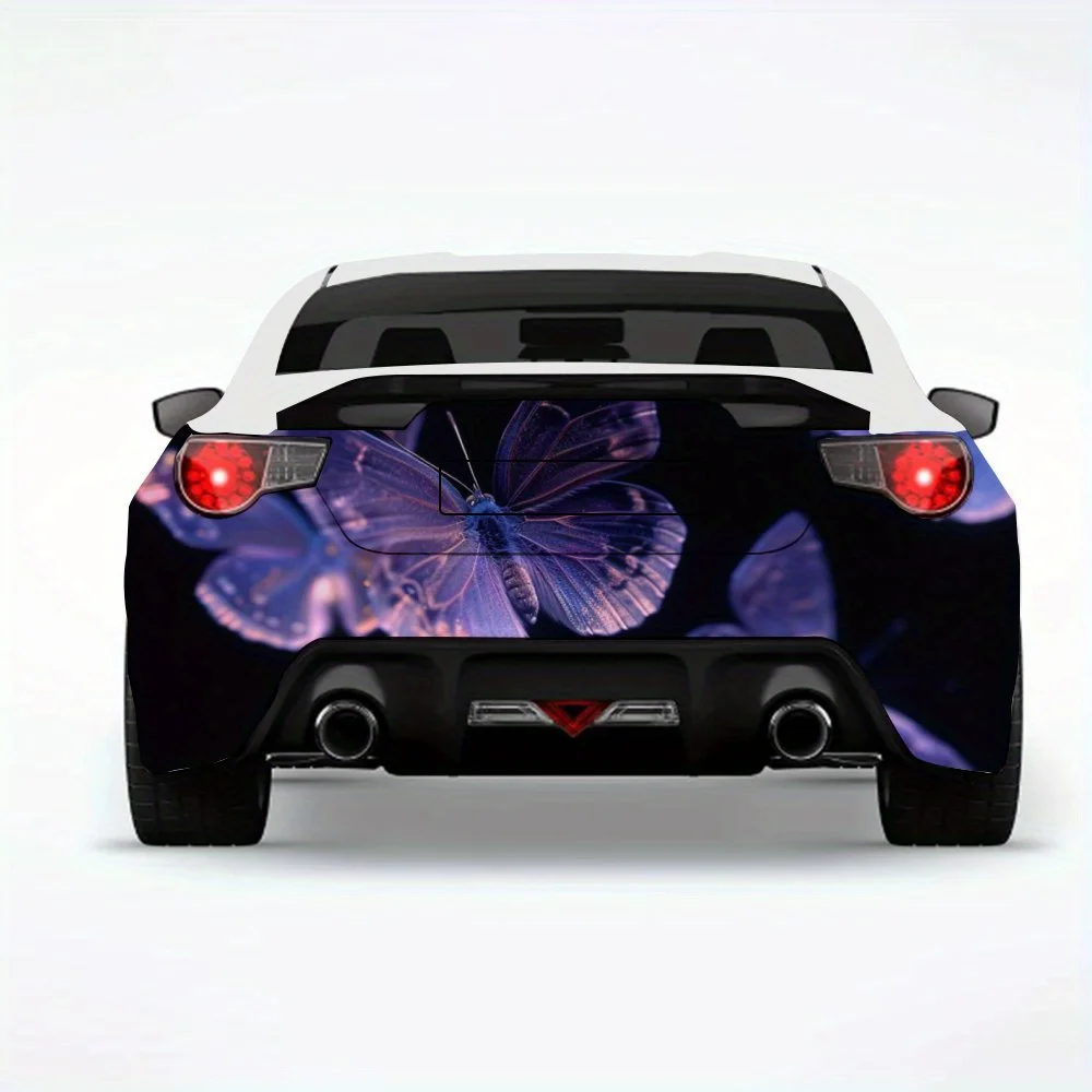 

Enchanting Purple Butterfly Car Sticker-Vinyl Decal for Car Rear, Waterproof Self-Adhesive Vinyl Stickers for Vehicle Tail & Bum