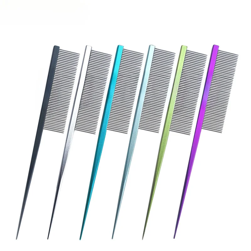 Yorkie Grooming Comb - Long Hair Pet Hair Parting Tool with Pointed Tail Comb for Dogs: Essential for Separating, Styling