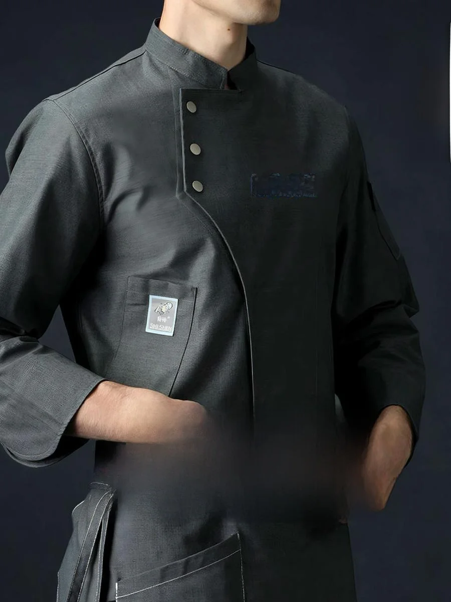 

Рабочая одежда для поваров: осенне-зимняя, с длинным и коротким рукавом, для ресторанного обслуживания, разноцветная, с воротником-стойкой, с возможностью добавления логотипа