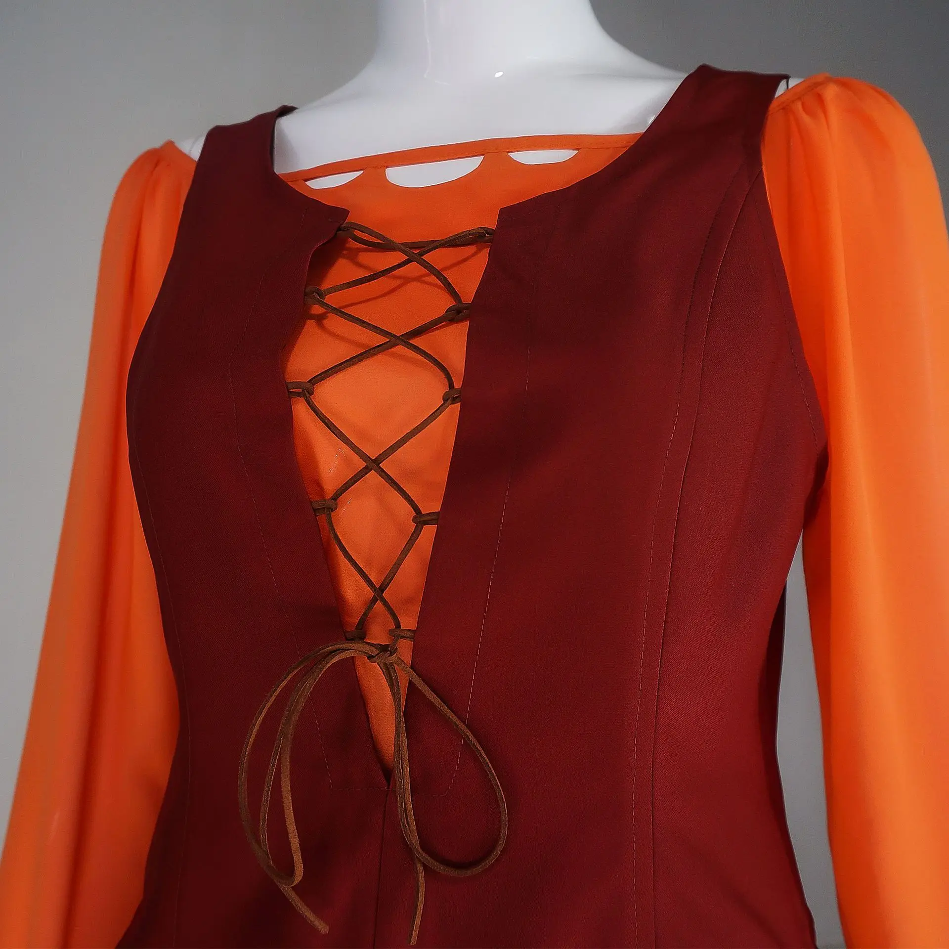 Película Sara Sanderson Winifred Mary disfraz de Cosplay bruja Vintage vestido largo mujeres niñas Halloween carnaval traje de juego de rol