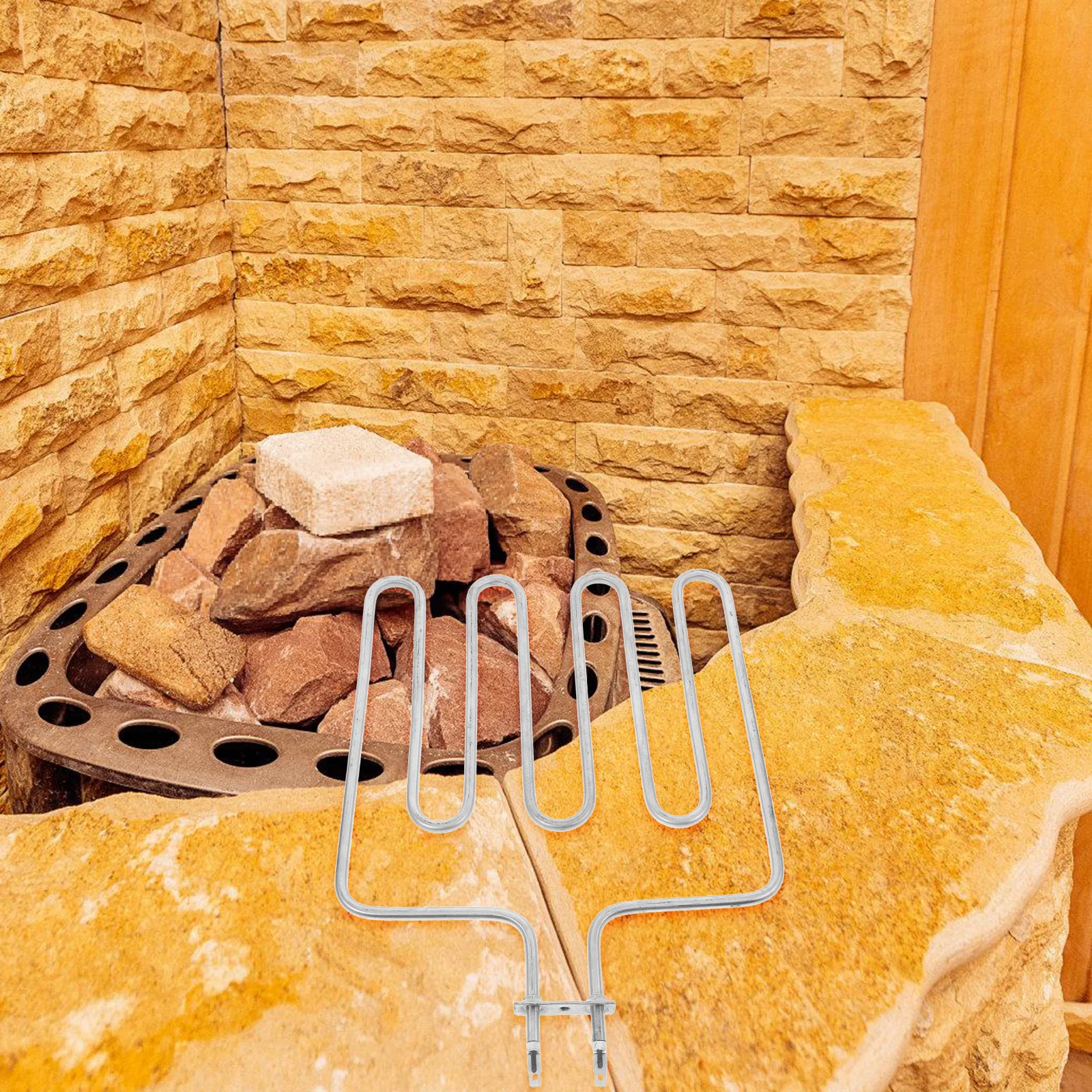 

Stainless Steel Sauna Stove Element Electric Heating Tubular Component Durable Sauna Heating Element Replacement