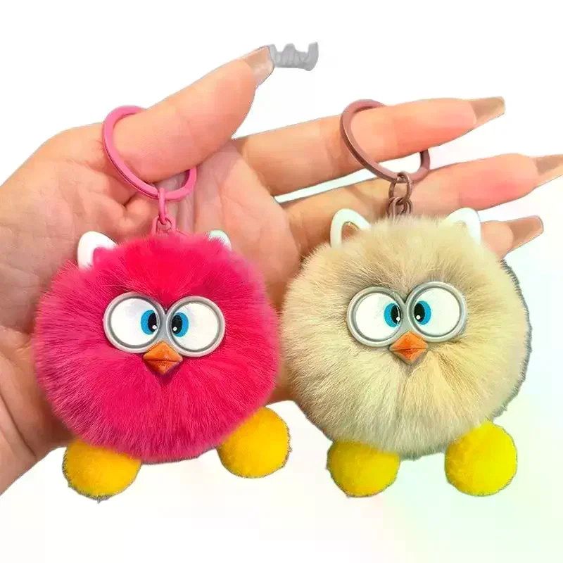 Süße kleine Brikett Tasche Anhänger Nachahmung Rex Kaninchen Haar Tasche exquisite Puppe Anhänger Cartoon Puppe Auto Schlüsselanhänger Geburtstagsgeschenk