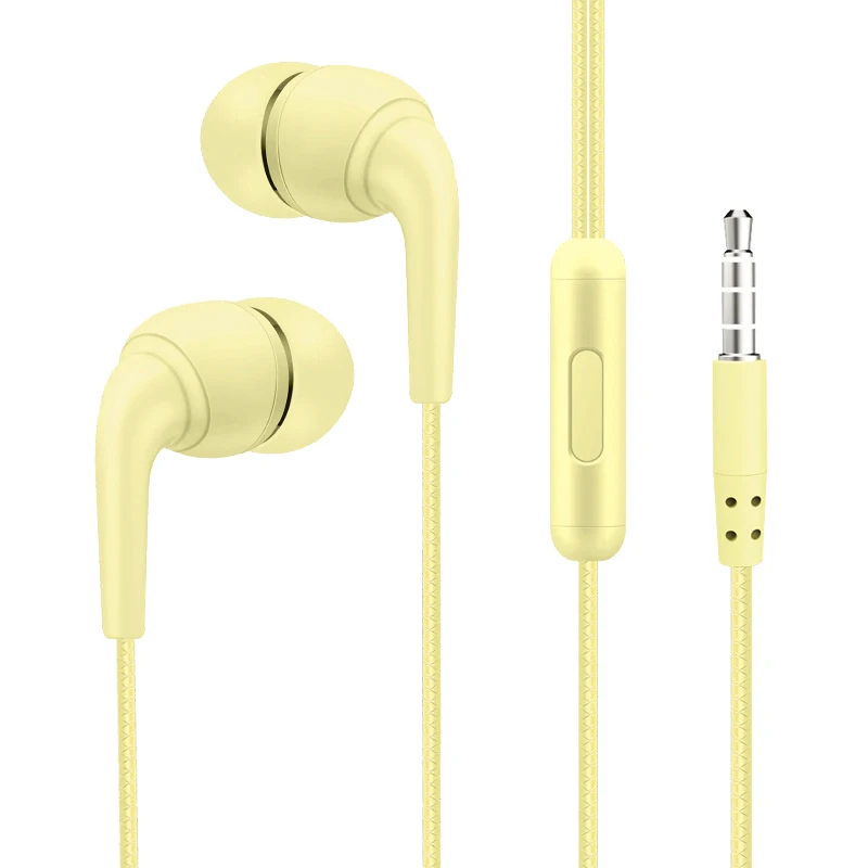 3,5-mm-Macaron-In-Ear-Kopfhörer für Musik anrufe mit Mikrofon-Gaming-Kopfhörern Business einfache mehrfarbige Mode-Kopfhörer