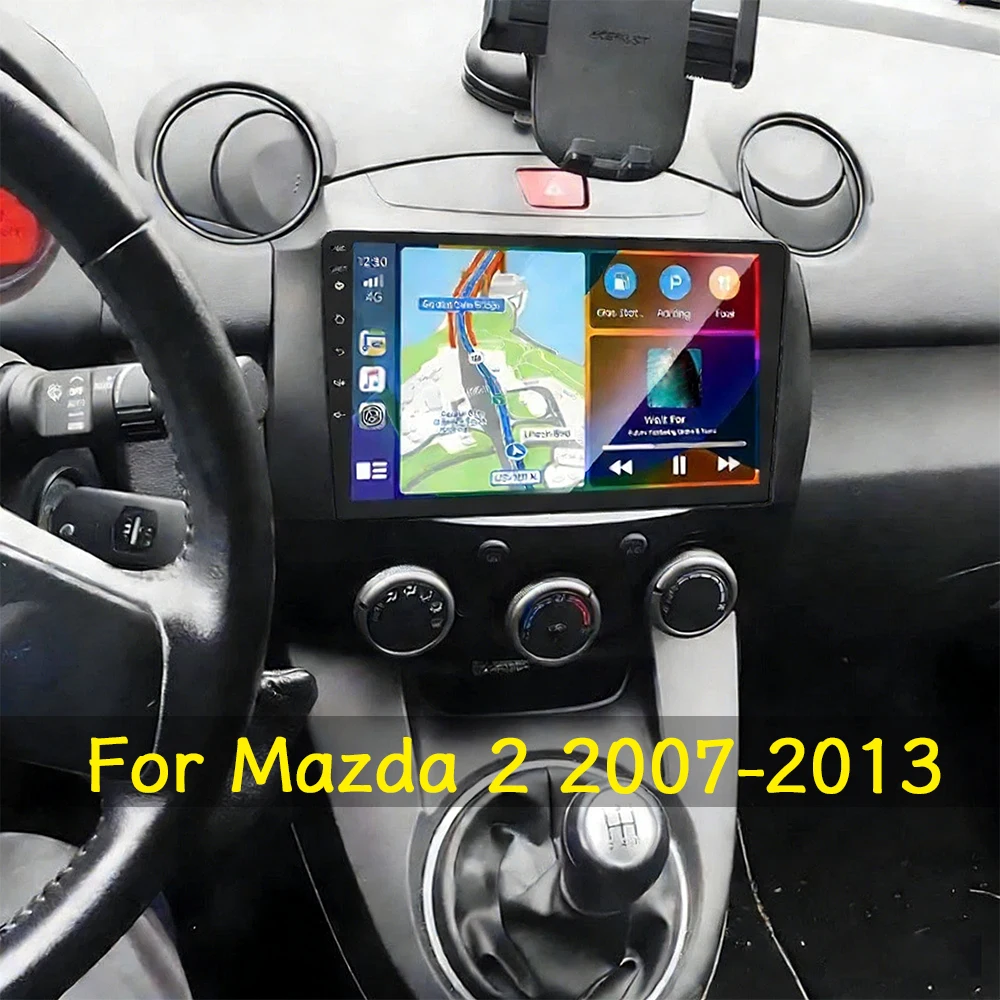 

9inch Car Stereo Radio For Mazda 2 2007-2013 GPS Navi Head Unit with Android15 Carplay Android Auto WiFi Bluetooth 2+32G