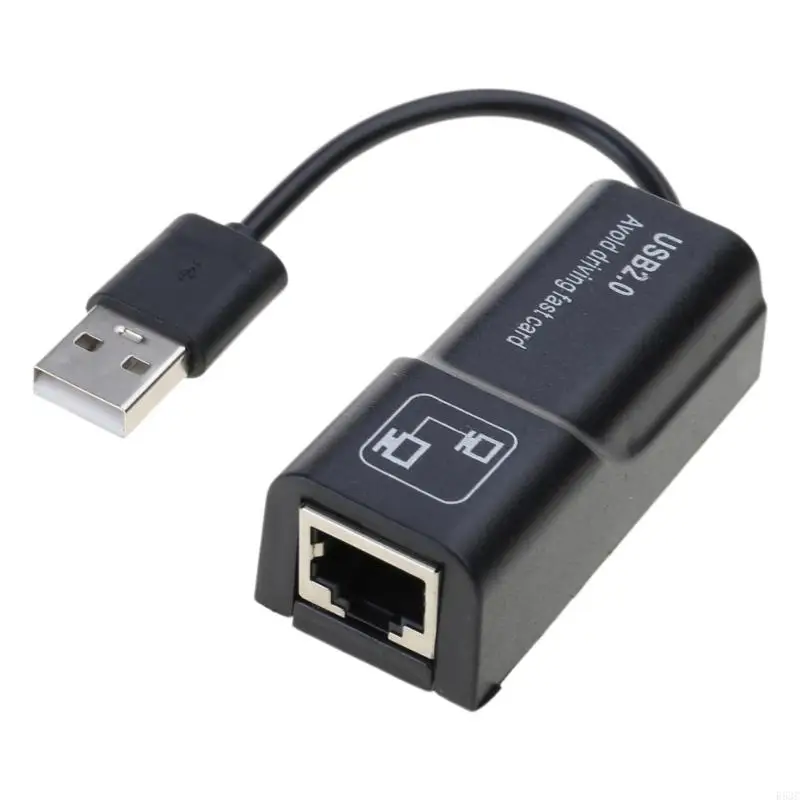 

R53C USB to Ethernet Adapter 100Mbps Ethernet Adapter USB 2.0 to RJ45 LAN Networking Adapter Ethernet Converter For PC Laptop