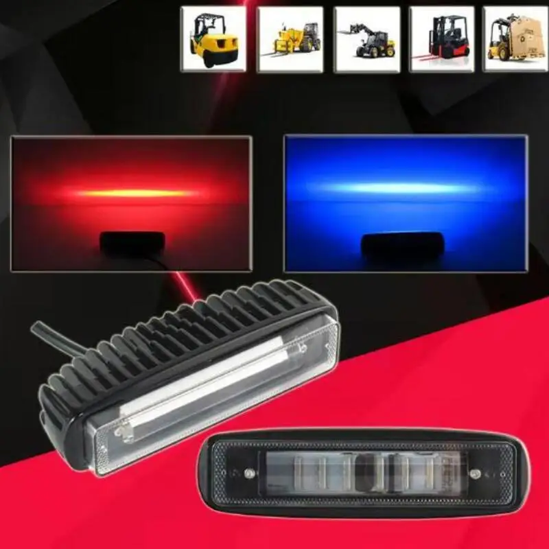 DC12V-80V LED Safe light Region Light Lamp Red Blue Line Working Lamp Headlight,Electric Vehicle Forklift Accssoreis Truck Wagon 90 120cm light lines car tube underglow underbody system atmosphere lamp car rgb led 5050 smd dc12v 6000k