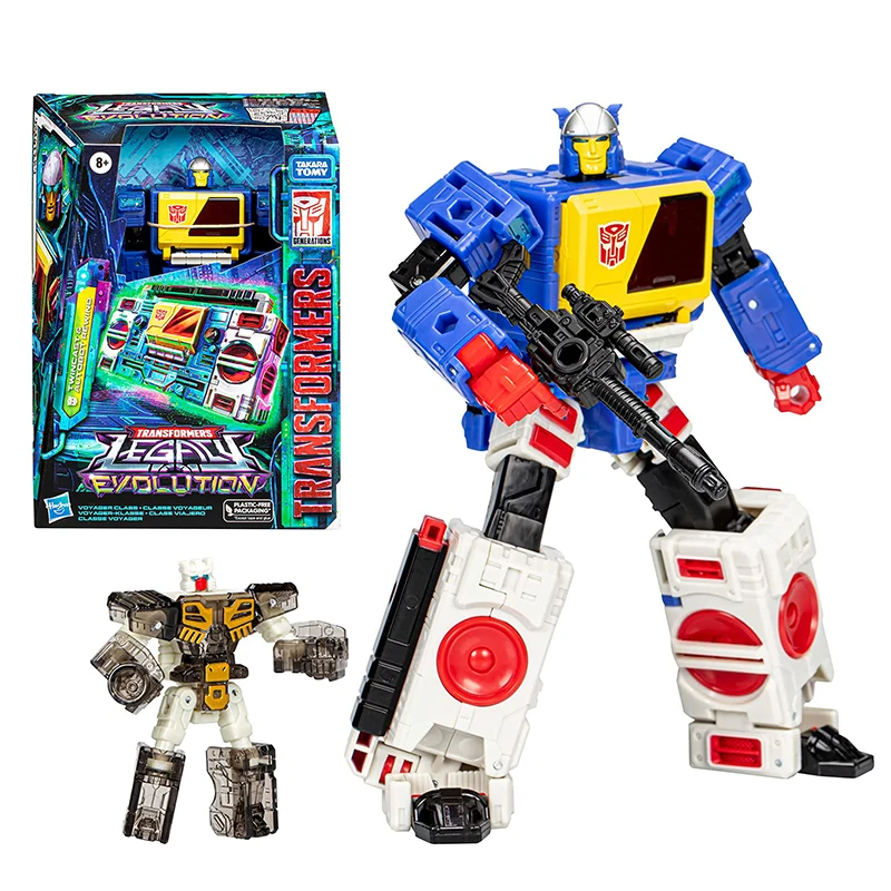 

Original Transformers Toys Legacy Evolution Voyager Twincast and Autobot Rewind 7-inch Action Figure Model Collectible Toy Gift