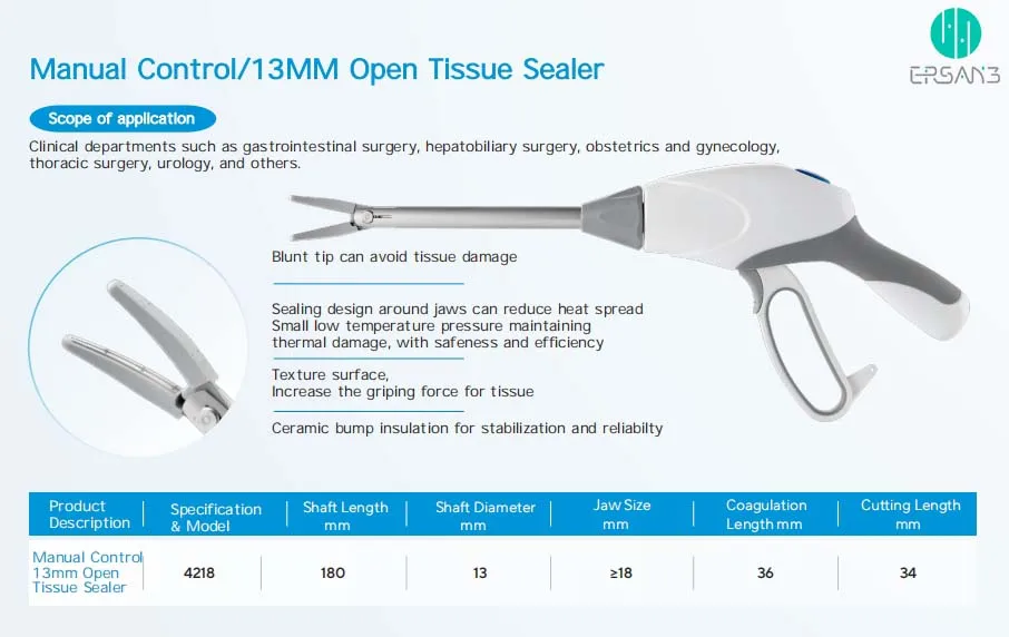 Surgical Instruments Ligasure Vessel Sealing Generator Medical Ligasure Small Jaw Ligasure Forceps