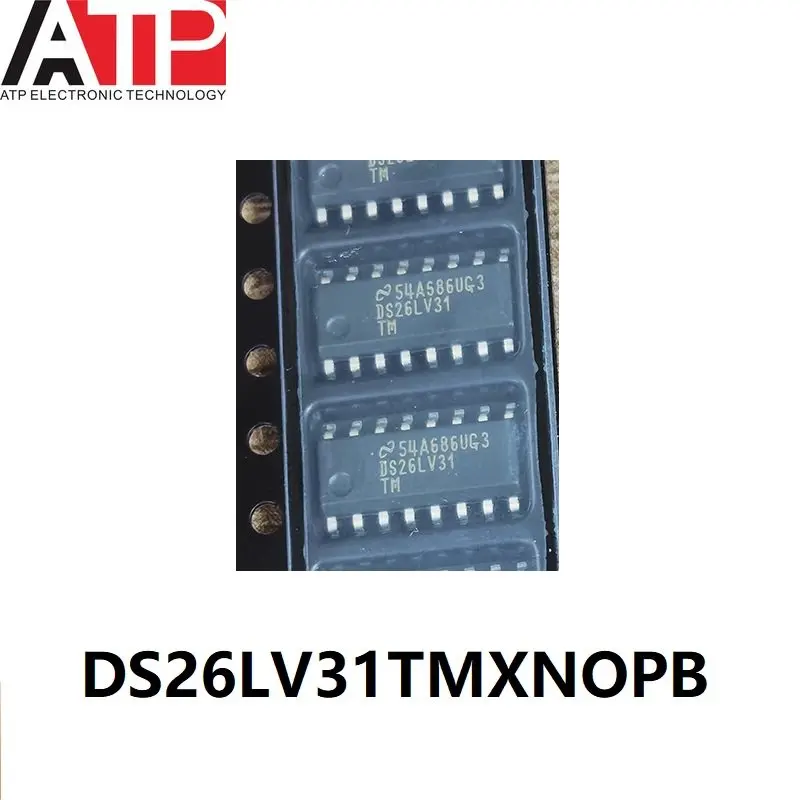 (10piece) New Original DS26LV31 DS26LV31TM DS26LV31TMX DS26LV31TMX/NOPB SOP-16 Chip IC DRIVER 4/0 16SOIC