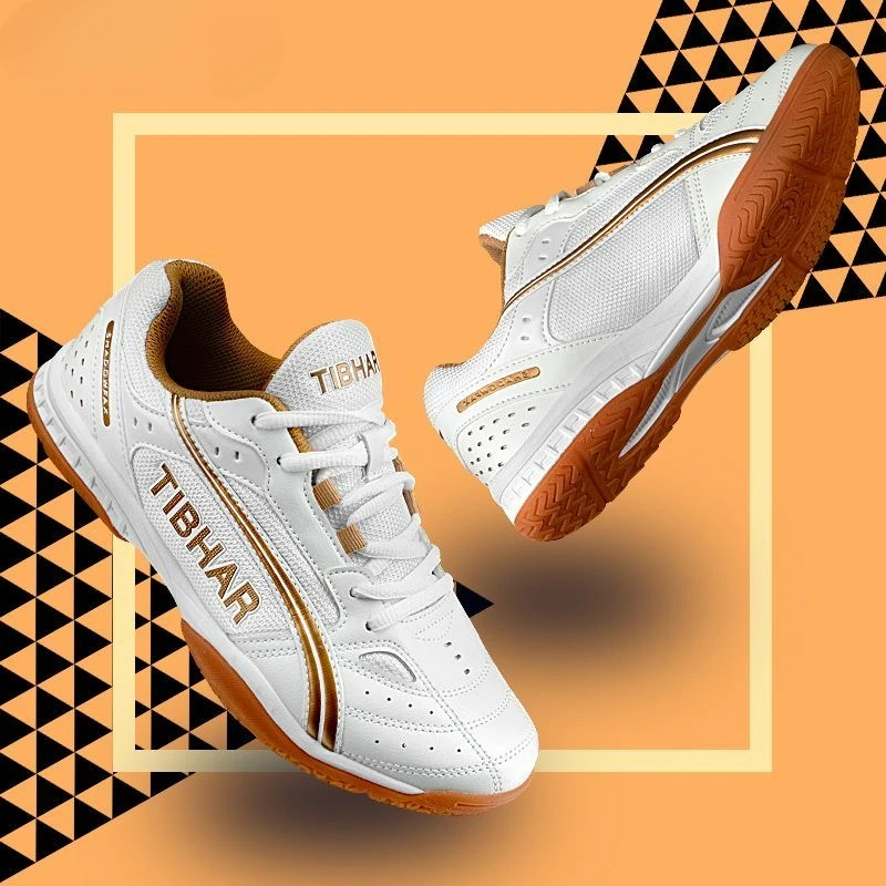 Hot Sale Table Tennis Shoes Men Women Wearable Badminton Gym Shoes Unisex Mesh Breathable Sport Shoes Mens Wearable Sneakers