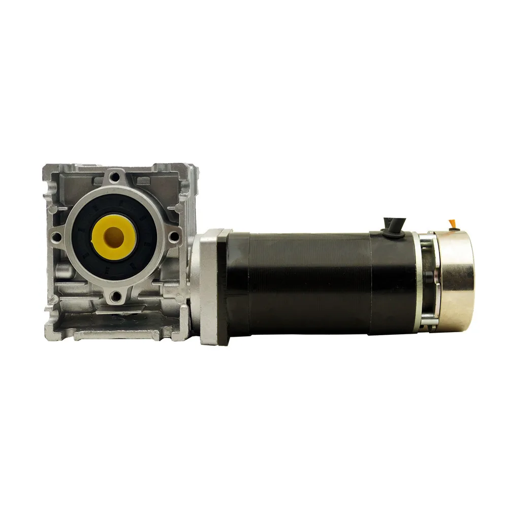 

57mm 131W Brushless DC Motor 24V with brake and worm gearbox 5:1/7.5:1/10:1/15:1/20:1/25:1/30:1/40:1/50:1/60:1/80:1 reducer BLDC