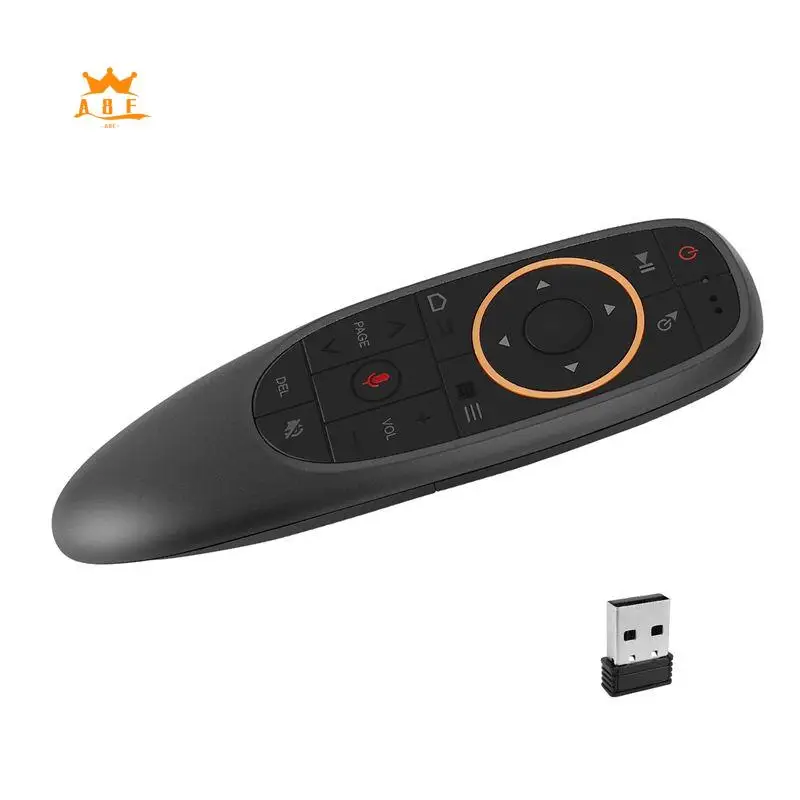 A08E-G10S Air Mouse Voice Remote Control 2.4G USB Receiver For Android TV BOX PC Gyro Sensing Mini Wireless Smart Remote