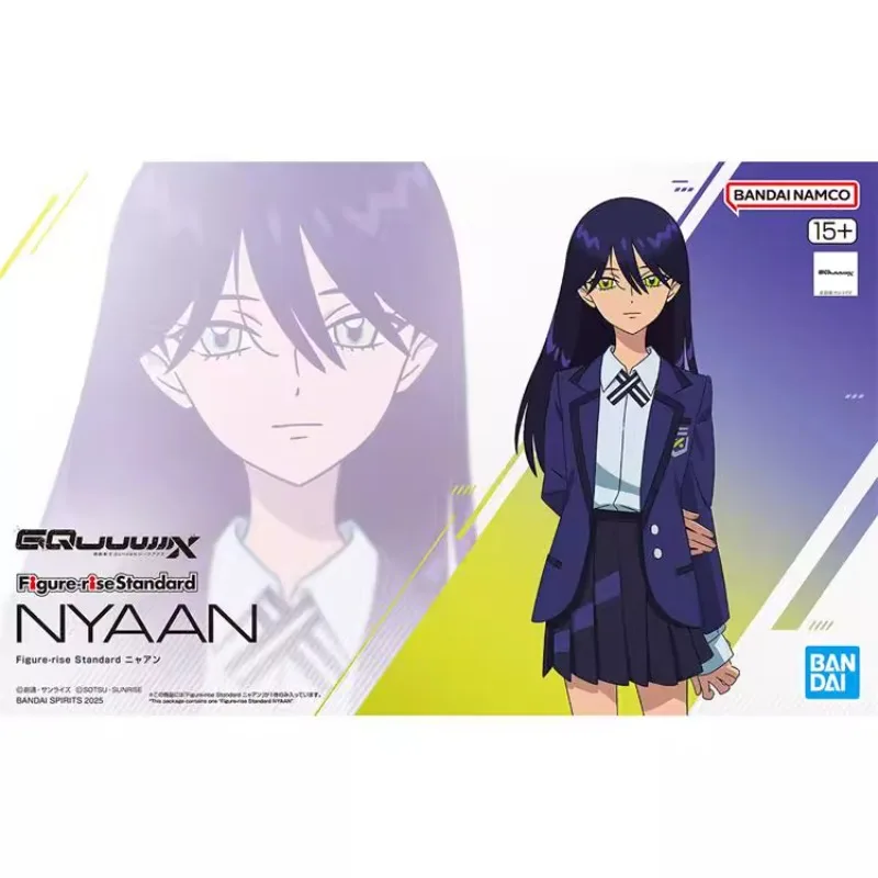 Bandai Original Gundam Model Kit Anime Figure Figure-rise Standard NYAAN Action Figures Giocattoli Regali da collezione per bambini