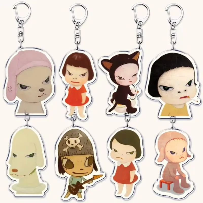 

Акриловый брелок с рисунком Yoshitomo Kawaii, аксессуары, модная сумка, подвеска, брелок, декоративная подарочная игрушка