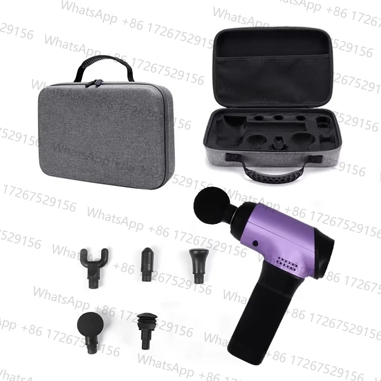 2026 High Quality Portable USB Fascia Gun Mini Electric Deep Tissue Massage with High Frequency Vibration and Heat Features