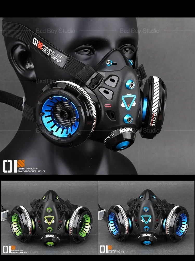 NUEVO en stock Cyberpunk Mask Battle 03 Máscara de gas Cos Ciencia ficción Máquinas de accesorios de cine y televisión