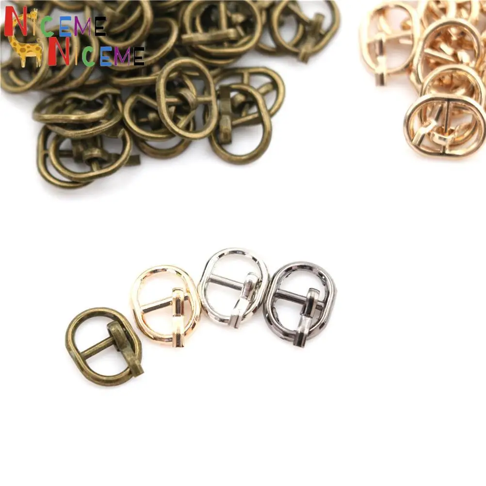 5.5MM Diy     Doll Buckle Shoes Accessories Mini Ultra-small Tri-glide Buckle Belt Buckle Doll Bag Buckle 10PCS