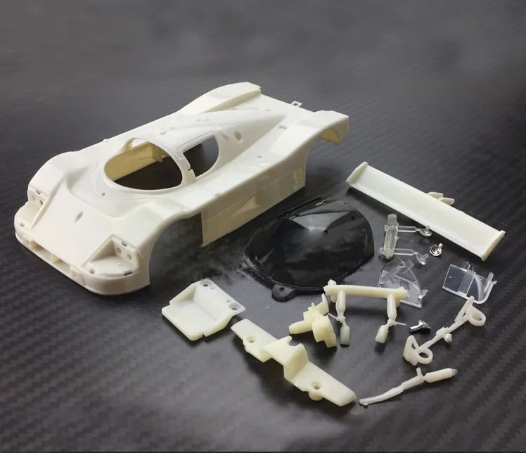 Onbeschilderde, witte carrosserie voor een 1/28 RC-auto, geschikt voor een wielbasis van 90-120 mm. Reserveonderdelen voor Wltoys Mini-Q HGD1 XRX Kyosho Mini-Z AWD MA020.