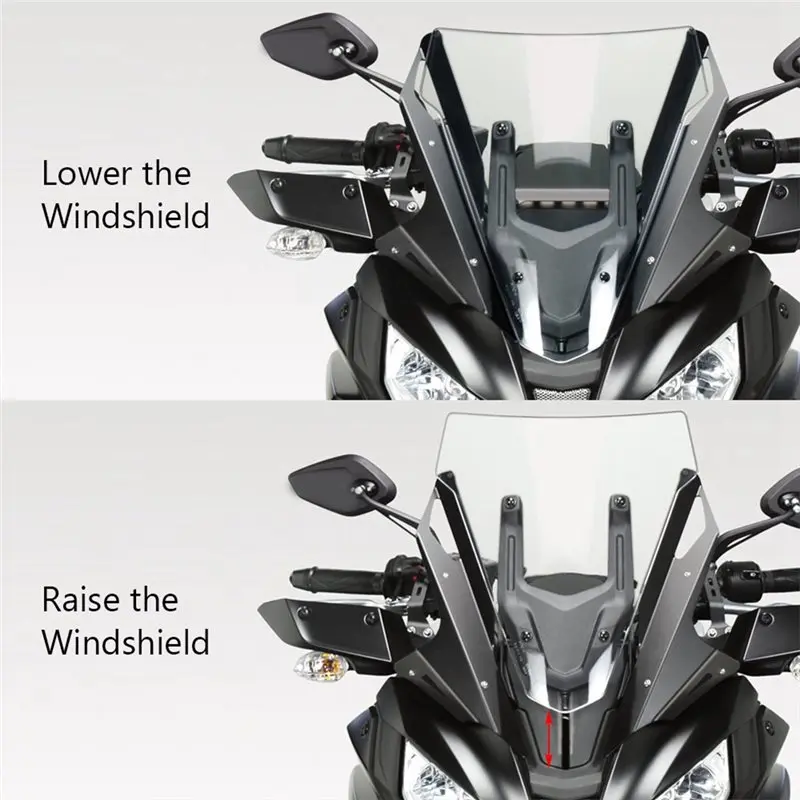A98M Wind Deflector Fairing Extension For Tracer 700 MT-07 MT07 TRACER 2017-2019 Windshield Side Kit Front