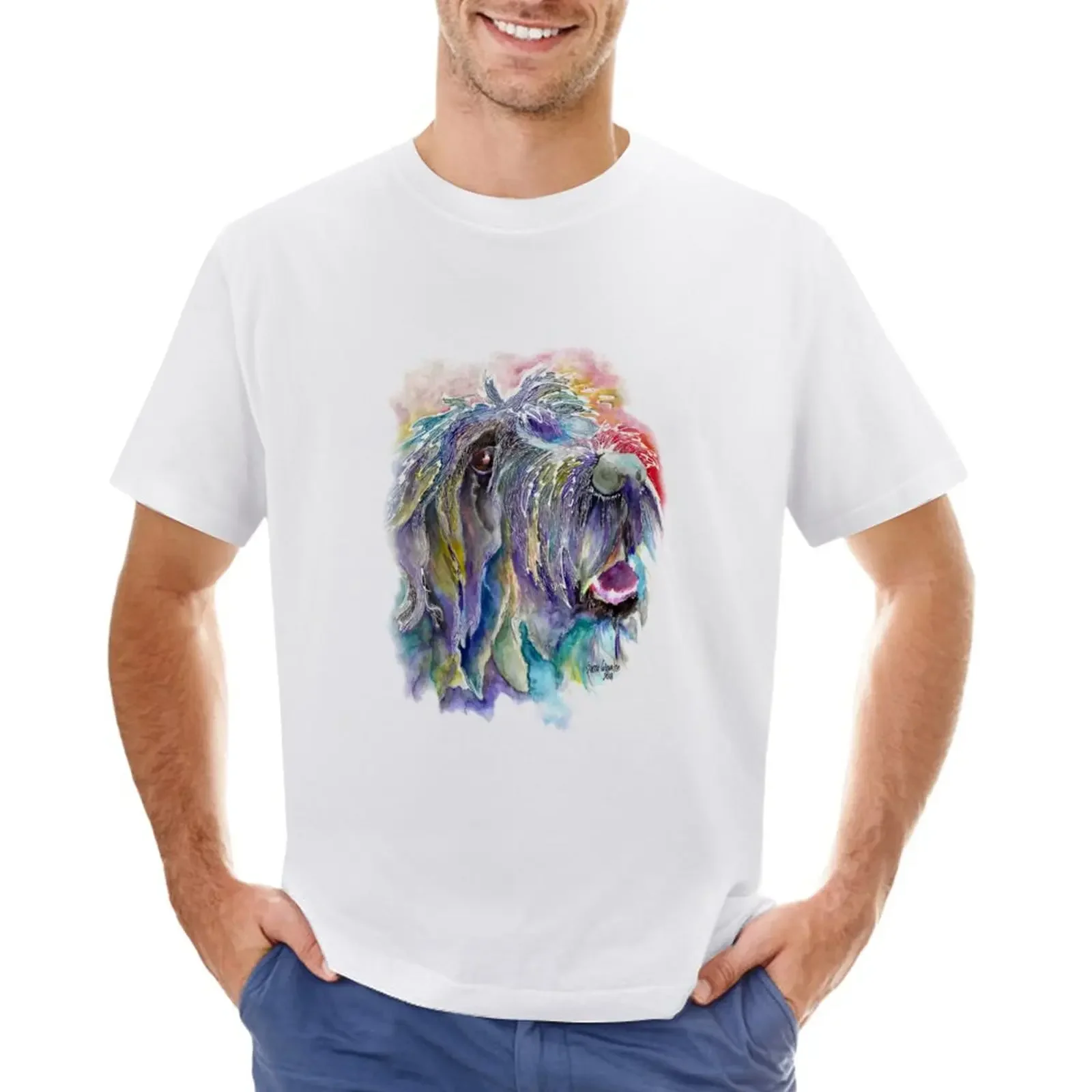 Colorful Griffon let it flow T-Shirt plain plus sizes aesthetic clothes cute clothes men t shirts