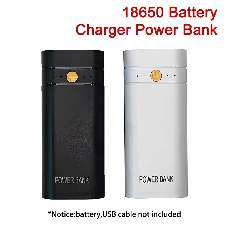 Portable Charge Shell Fast Charging Batteries Power Bank Box 5V 2A 2X 18650 USB Type-C Battery Charger Case For Phone Charging