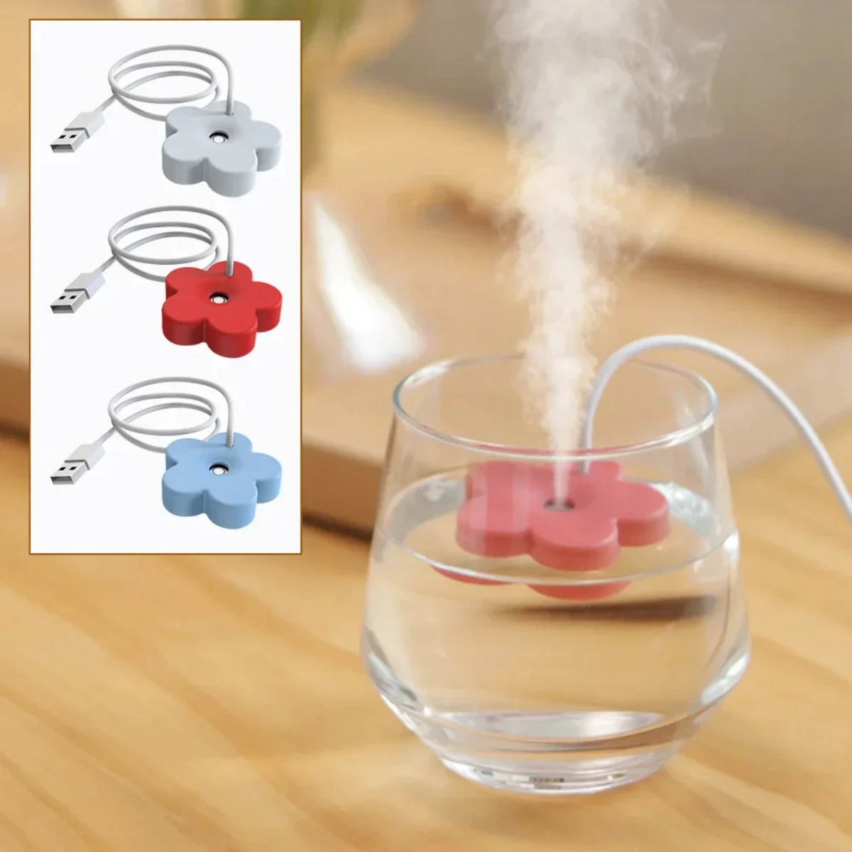 

USB Mini Air Humidifier Ultrasonic Aromatherapy Diffusers Mini Sprayer Fogger Maker Portable Humidificador Purifier