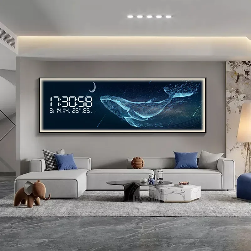 luxury decorative painting home decor items Clocks Room restaurant perpetual calendar wall clock poster pictures decoration