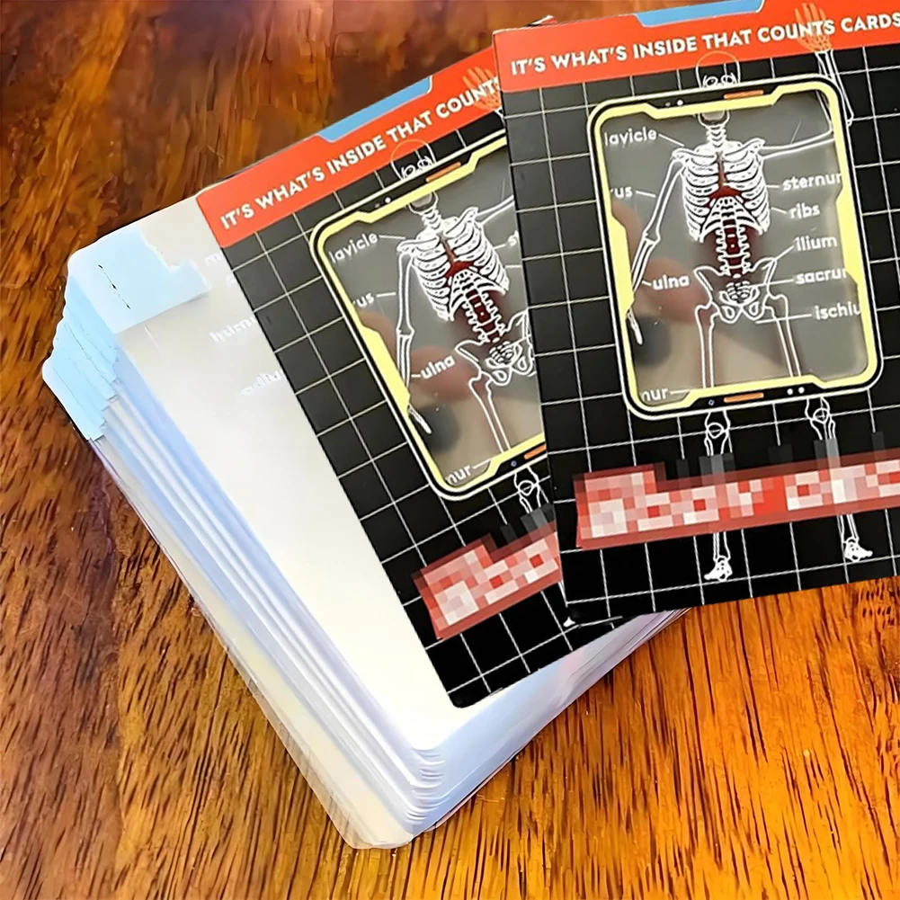 

The Body Deck Cards Reusable Body Transparent Playing Cards Multi-Purpose Human Anatomy Playing Cards for Friend Gifts