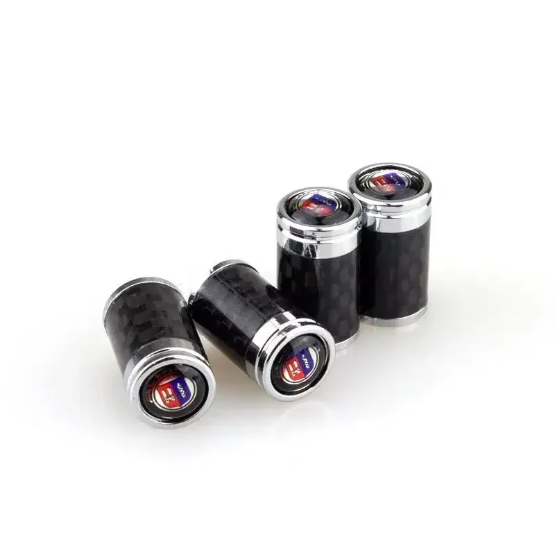 4pcs Carbon fiber Car-Styling Wheel Tire Valves Tyre Air Caps Case For Alpina M E46 E39 E38 E90 E60 Z3 Z4 X3 X5 X6 Accessories