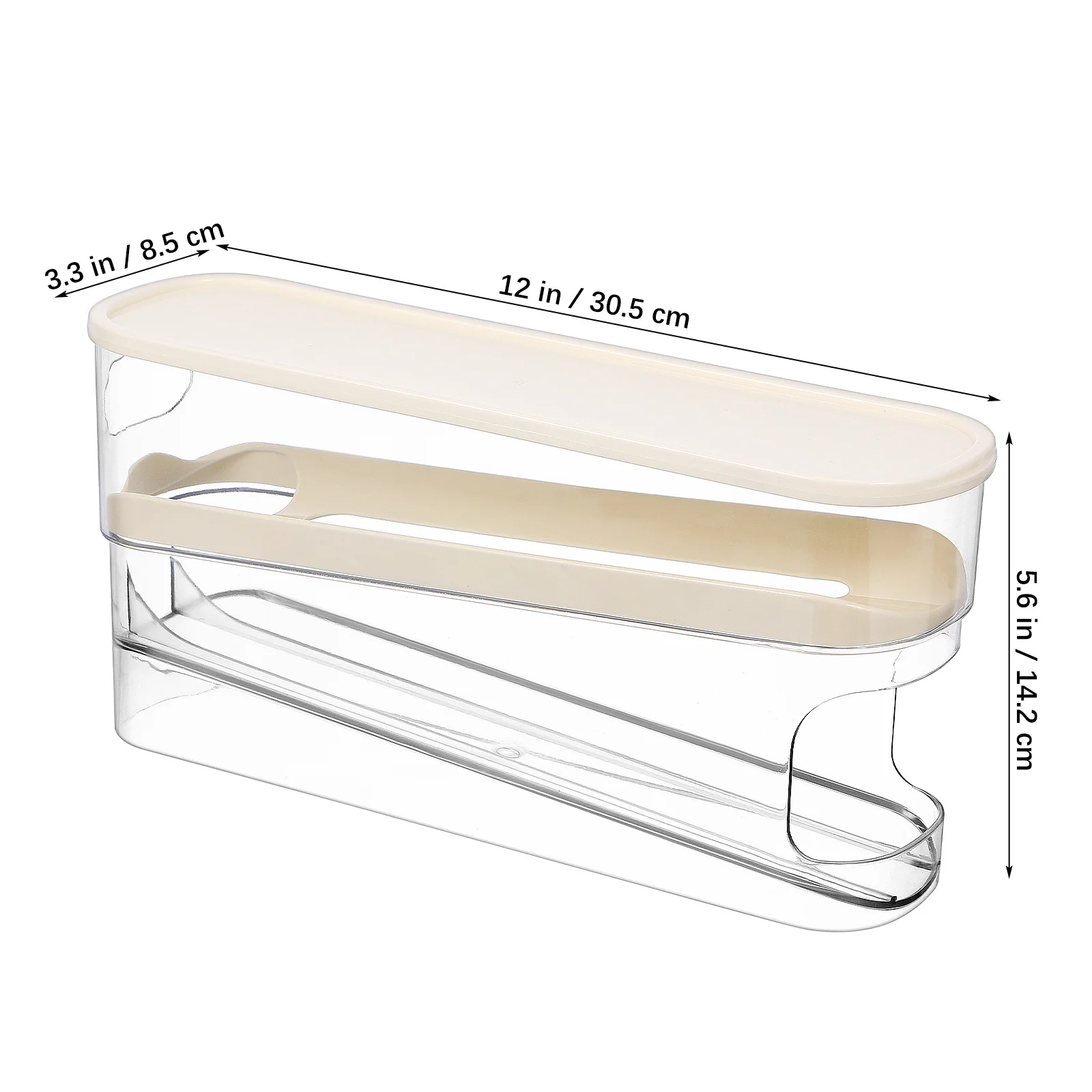 1 قطعة صندوق تخزين للمنزل موزع الأسطوانة الثلاجة المنظم تخزين المطبخ حامل البيض صندوق باب الثلاجة