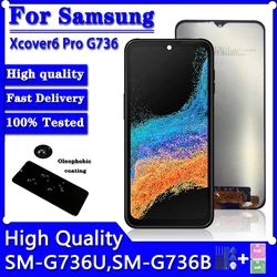 6.6“ AAA+ Quality For Samsung Xcover6 Pro 6Pro G736U G736B LCD Display Touch Screen Digitizer For Xcover 6 Pro G736 Display