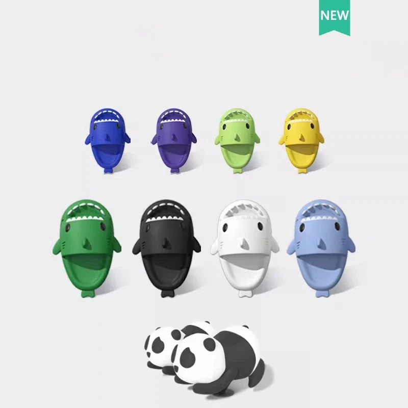 

Cute Shark & Panda Shoe Charms - Decorative Buckle Button Accessories, Fashion Decorations for Cross Shoes