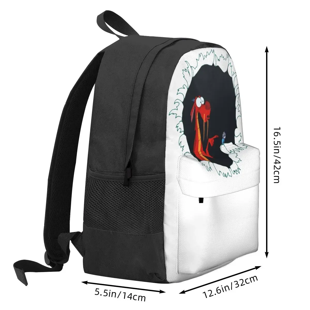 Mushu From Mulan Backpacks Boys Girls Bookbag Children School Bags Cartoon Kids Rucksack Travel Rucksack Shoulder Bag