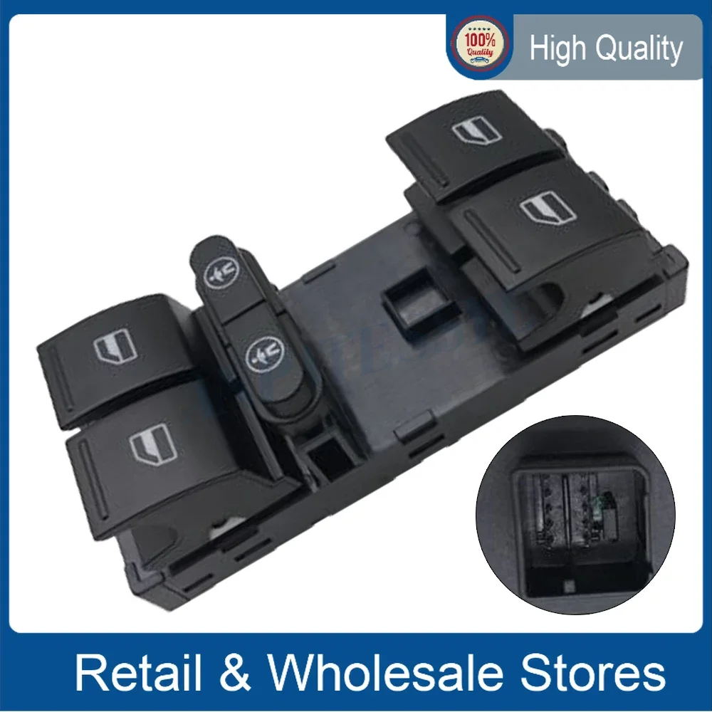 

7L6959857E 7L6 959 857E Front Driver Door Master Power Window Switch Cuntrol Button For Touareg Touran Sharan Alhambra
