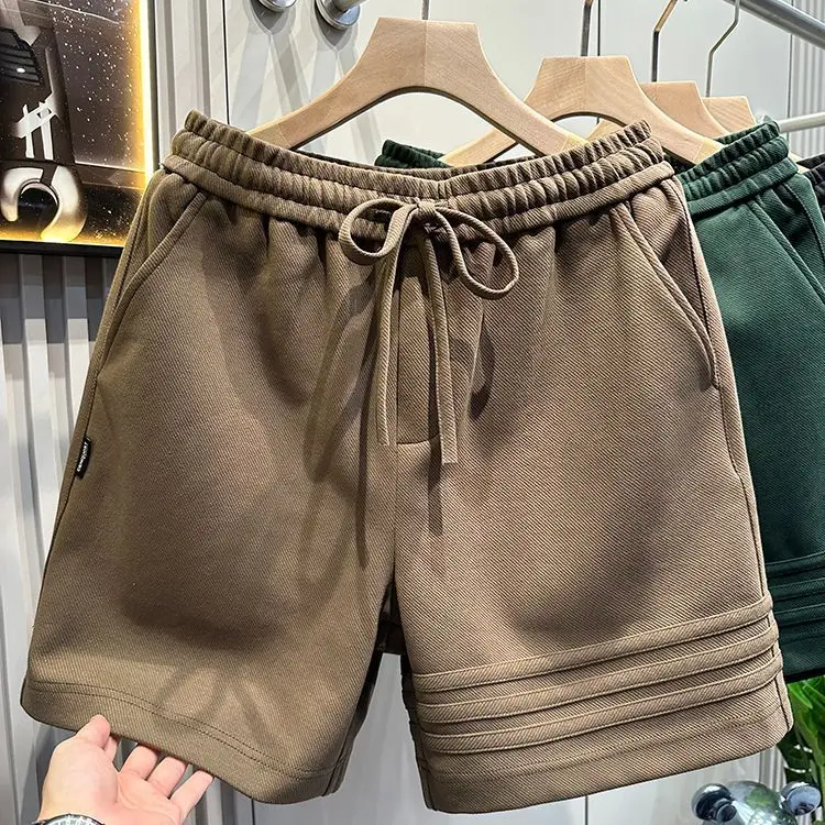 

American Style Summer Fashion Trend Shorts College Three-pair Sports Five-quarter Pants Men's Loose Sweatpants Casual Pants